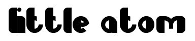 little atom font